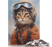 Rompecabezas de Kitty, piloto de helicóptero, diversión Familiar, cartón 100% Reciclado, para niños y Adultos a Partir de 12 años, 1000 Piezas (26 x 38 cm)