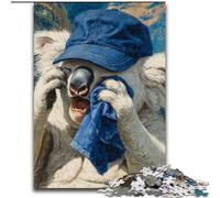 Rompecabezas de Koala Jugando al béisbol para Adolescentes, 1000 Piezas, Ideal para familias, para Disfrutar en casa, Regalo de cumpleaños o de Viaje (26x38cm)