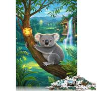 Rompecabezas de Koala Rectangular de cartón 100% Reciclado, Día del Niño, 1000 Piezas (38 x 26 cm)