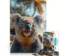 Rompecabezas de Koala Sonriente en Primer Plano para Adolescentes, 1000 Piezas, Juguete para ejercitar la Mente, Actividad para el hogar, decoración de Pared con Corte de precisión 50x75cm