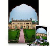 Rompecabezas de la Antigua Puerta de la India de 1000 Piezas para Adolescentes Estimulación cognitiva Tiempo Libre Cierre hermético Regalo Ideal para Navidad (38x52cm)