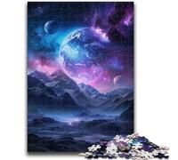 Rompecabezas de la Aurora Boreal para Adultos, 1000 Piezas, Ayuda a ejercitar el Cerebro, Juguetes adictivos para Cultivar la Paciencia y la interacción Entre Padres e Hijos (38x26cm)