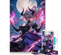 Rompecabezas de la Bruja de 1000 Piezas para Adolescentes Mejora la Memoria Divertido y Relajante Bordes Afilados 38x52cm