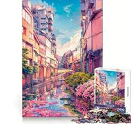 Rompecabezas de la Calle Dulce de Chiyoda de 1000 Piezas para Adolescentes Potencia la Memoria, relaja la Mente y es Divertido Ajuste Ideal para Navidad (50x75cm)