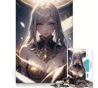 Rompecabezas de la Chica Anime Saraswati para Adultos,1000 Piezas,Juego para ejercitar la Mente,Corte de precisión,Bordes Suaves,desafío Divertido para Pasar el Tiempo (50x75cm)
