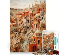 Rompecabezas de la Ciudad Antigua para Adultos,1000 Piezas,Juego de Habilidad y Pensamiento,Troquelado de Alta Precisión,Un Reto Entretenido para el Tiempo Libre (38x52cm)