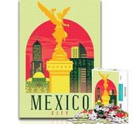 Rompecabezas de la Ciudad de México para Adolescentes, 1000 Piezas, decoración de Pared, cumpleaños y Navidad, Apto para niños de 14 a 75x50cm