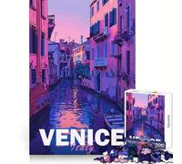 Rompecabezas de la Ciudad estética de Venecia, 1000 Piezas para Adolescentes Entrenamiento Inteligente, Ocio Tranquilo, Corte Impecable, Regalo Encantador (38x52cm)