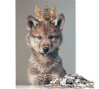 Rompecabezas de la Corona del Rey Lobo, Juguete de descompresión, 100% cartón Reciclado, Ideal para Adultos y Adolescentes, Regalo para el Día del Padre, 1000 Piezas (75 x 50 cm)