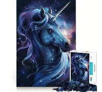 Rompecabezas de la Criatura legendaria Unicornio,1000 Piezas,Divertido,para estimular la concentración,Cortado con láser para un Ajuste, Actividad para Compartir con Seres Queridos (50x75cm)