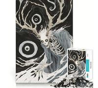 Rompecabezas de la Criatura Wendigo para Adultos 1000 Piezas Juego para estimular la Mente tamaño Uniforme Piezas precisas Ideal para Viajar ejercitar la Mente (38x26cm)