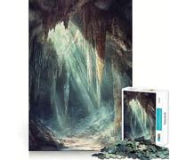 Rompecabezas de la Cueva Mística con Rayos de Luz para Adultos, 1000 Piezas, Juguete de Lógica Fuerte, Tiempo en Familia, Bordes Limpios, Regalo Ideal (50x75cm)