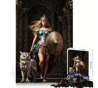 Rompecabezas de la Diosa Atenea de 1000 Piezas para adolescentesPiensa Que el Tiempo de Entrenamiento está Bien empleadoBordes definidosRegalo Festivo (38x52cm)