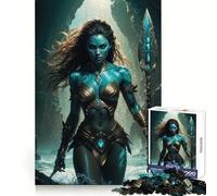 Rompecabezas de la Diosa de la Lanza Atlante de 1000 Piezas para adultosDesarrolla la lógica, es un pasatiempo Relajante y Requiere precisiónIdeal (50x75cm)