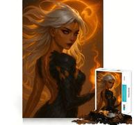 Rompecabezas de la Diosa Fénix con Bola de Fuego para Adultos, 1000 Piezas, lógica Clara, Juguete, pasatiempo Tranquilo, Corte Perfecto, Regalo Elegante (38x26cm)