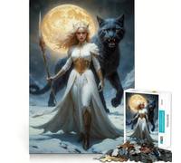 Rompecabezas de la Diosa Freya del Norte para Adultos, 1000 Piezas, Rompecabezas Mental, Relajante, para armar, (50x75cm)