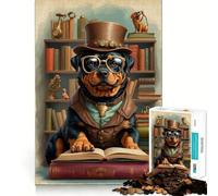 Rompecabezas de la Escuela del Rottweiler Inteligente, 1000 Piezas para Adolescentes, para Mejorar la Memoria, Relajante y Divertido, con Corte preciso, Pieza de colección de Arte 50x75cm