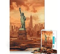 Rompecabezas de la Estatua de la Libertad de 1000 Piezas para Adolescentes Ideal para Relajarse, Mejorar la Memoria y Crear una Obra de Arte nítida 38x26cm