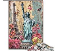 Rompecabezas de la Estatua de la Libertad de 1000 Piezas para Adultos, Mayores de 14 años, Juegos de ingenio, Regalos de cumpleaños y Navidad (50x75cm)
