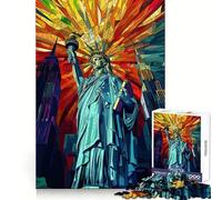 Rompecabezas de la Estatua de la Libertad de Nueva York, 1000 Piezas, para Adultos, Juguete de lógica, Divertido y Elegante (38x52cm)