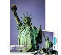 Rompecabezas de la Estatua de la Libertad en Primer Plano, 1000 Piezas, para Adolescentes, lógica Clara, Juguete fácil, Ocio, Corte Perfecto, Regalo de cumpleaños 38x52cm