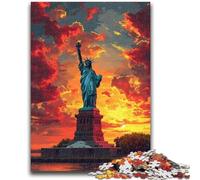 Rompecabezas de la Estatua de la Libertad para Adultos, 1000 Piezas, Ideal para Adolescentes, Ideal para familias, para aliviar el estrés y para Parejas (26x38cm)