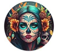 Rompecabezas de la Fiesta de los Muertos de 1000 Piezas para Adultos, decoración del hogar (tamaño 67,5 x 67,5 cm)