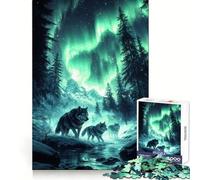 Rompecabezas de la Fraternidad del Lobo de 1000 Piezas para Adolescentes Potencia la Memoria, relaja la Mente y es Divertido Ajuste Ideal para Navidad (50x75cm)