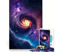 Rompecabezas de la Galaxia de Andrómeda de 1000 Piezas Juego Mental Divertido Diseño de Ajuste Huecos reuniones Familiares (50x75cm)