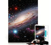 Rompecabezas de la Galaxia de Andrómeda en el Espacio Profundo,1000 Piezas,Juego de Memoria Cerebral, Corte láser,Actividad Absorbente para Noches tranquilas (38x52cm)