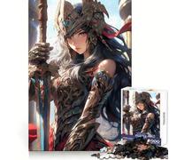 Rompecabezas de la Guerrera Valkiria, 1000 Piezas, para desarrollar la Capacidad cognitiva, pasatiempo Tranquilo, Cierre sólido, Navidad (50x75cm)