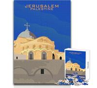 Rompecabezas de la Iglesia de Jerusalén, Palestina, 1000 Piezas para Adolescentes, Desarrollo cognitivo, Divertido Juego, celebración Especial, Regalo, tamaño 38x52cm
