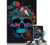 Rompecabezas de la Isla Calavera para Adultos 1000 Piezas Toda la Familia (38x26cm)