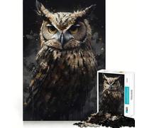Rompecabezas de la Isla Encantada del Búho de 1000 Piezas para Adolescentes Juguete de lógica Clara, Ligero y Relajante Corte Perfecto Regalo conmovedor (50x75cm)