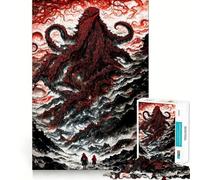 Rompecabezas de La Llamada de Cthulhu para Adolescentes, 1000 Piezas, Mejora la Memoria, diversión Tranquila, Bordes precisos, Regalo artístico 38x26cm