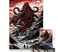 Rompecabezas de La Llamada de Cthulhu para Adolescentes, 1000 Piezas, Mejora la Memoria, diversión Tranquila, Bordes precisos, Regalo artístico 38x52cm