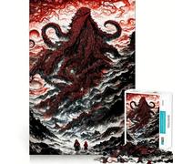 Rompecabezas de La Llamada de Cthulhu para Adolescentes, 1000 Piezas, Mejora la Memoria, diversión Tranquila, Bordes precisos, Regalo artístico 38x52cm