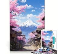 Rompecabezas de la montaña Fuji en Tonos Pastel para Adolescentes, 1000 Piezas, Juguete de lógica Fina, Suave, Relajante, Bordes limpios, Regalo Premium (50x75cm)