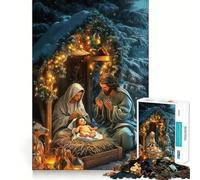 Rompecabezas de la Natividad para Adultos, 1000 Piezas, Think Toy, diversión Tranquila, diseño Limpio y Elegante (38x26cm)