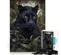 Rompecabezas de la Pantera Negra con 1000 Piezas Juego Interactivo para estimular el Pensamiento Cierre Seguro y sin Piezas Sueltas Ideal para el hogar (50x75cm)