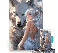 Rompecabezas de la Princesa con la Bestia para Adultos, 1000 Piezas, Juguete Que desafía la Mente, Pieza de colección de Arte de Corte nítido 38x26cm