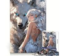 Rompecabezas de la Princesa con la Bestia para Adultos, 1000 Piezas, Juguete Que desafía la Mente, Pieza de colección de Arte de Corte nítido 38x26cm