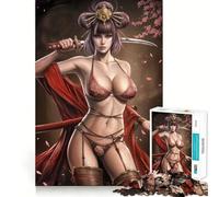 Rompecabezas de la Princesa Guerrera 1000 Piezas Juego de Memoria Alta precisión Manualidades interactivas desafío Cerebral para el hogar (38x52cm)