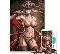 Rompecabezas de la Princesa Guerrera para Adolescentes 1000 Piezas Juego para estimular la Mente Montaje Firme y Seguro Actividad para Fortalecer los Lazos Familiares (50x75cm)