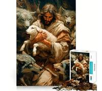 Rompecabezas de la Protección de Jesús para Adolescentes, 1000 Piezas, para Mejorar la Memoria, Tiempo Libre, Bordes limpios, Bonito Regalo 50x75cm