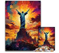 Rompecabezas de la psicodelia de Cristo Salvador para Adultos 1000 Piezas Rompecabezas imposibles Juego para Adultos Regalo Interactivo Familiar desafío Mental 1000 Piezas (75x50cm)