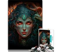 Rompecabezas de la Reina del Fuego para Adolescentes 1000 Piezas Ideal para Adolescentes y Adultos Ideal para aliviar el estrés fomentar el Amor en Pareja (38x26cm)