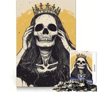 Rompecabezas de la Reina Esqueleto para Adultos, 1000 Piezas Refuerza la Memoria Diversión Relajante Bordes de Calidad Un Regalo Encantador 50x75cm