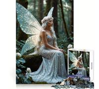 Rompecabezas de la Reina Hada Blanca para Adultos, 1000 Piezas, Ejercicio Mental, Entretenimiento Tranquilo, tamaño (38x26cm)