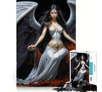 Rompecabezas de la Reina Lilith de 1000 Piezas para Adolescentes, Juguete cognitivo, pasatiempo Relajante, Borde Premium, Lista de Deseos de Santa Claus (38x26cm)